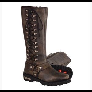 Milwaukee Leather Womens Motorcycle boots Size 9